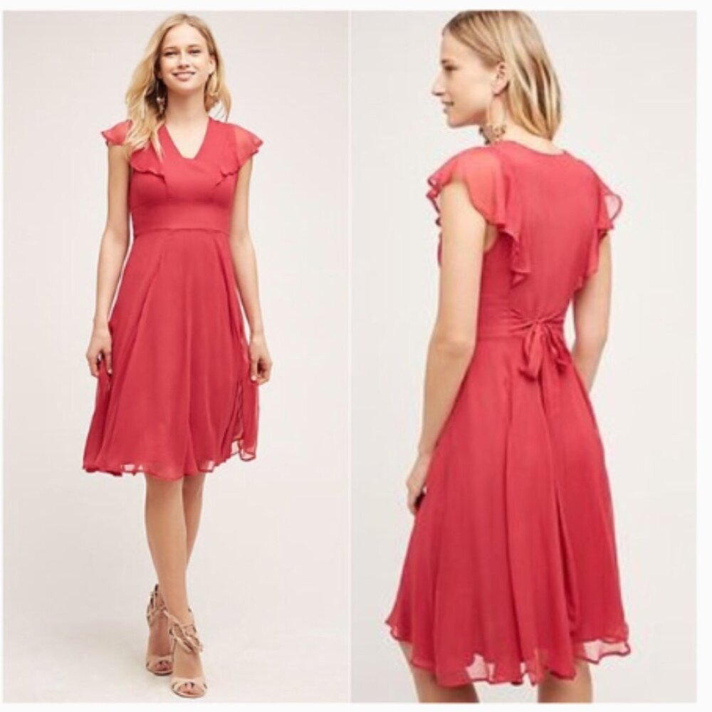 Anthropologie Concerto Silk Dress (1357) 🦋🔮